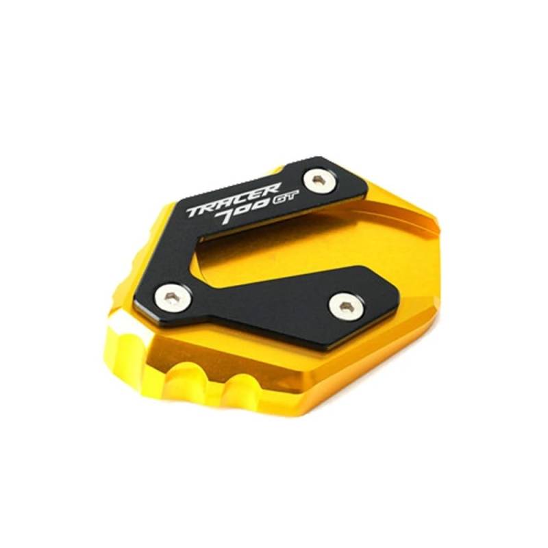YaSao Motorrad-Ständer-Pad Für Tracer 700GT Tracer 700 Tracer 700/GT 2015-2022 Motorrad CNC Ständer Fuß Seite Stehen Verlängerung Pad Unterstützung Platte(99) von YaSao