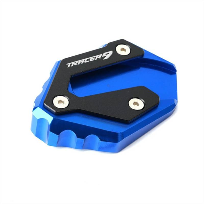 YaSao Motorrad-Ständer-Pad Für Tracer 9 9GT 2021 2022 Tracer 7 7GT GT 2021 TRACER7 TRACER9 Motorrad CNC Kickstand Stand Platte Fuß Enlarger Pad(Tracer 9-2) von YaSao
