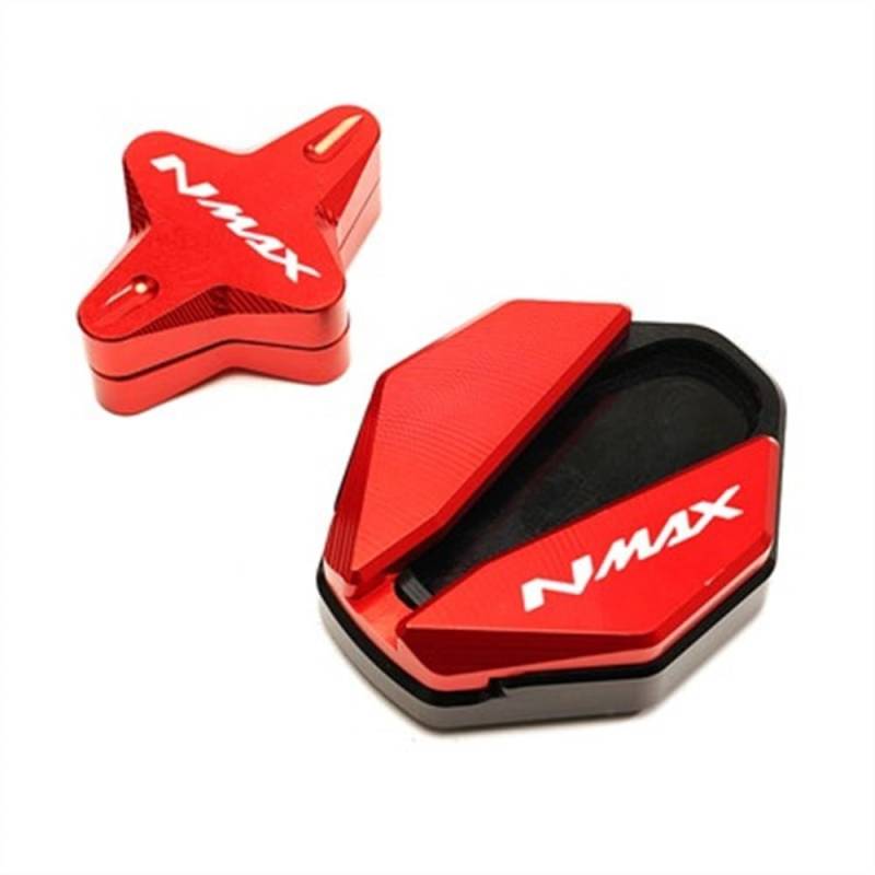 YaSao Motorrad-Ständer-Pad Motorrad CNC Seite Stehen Verlängerung Pad & Unterstützung Ständer Hilfs Für NMAX 155 125 NMAX125 NMAX155 2020 2021 2022(41) von YaSao