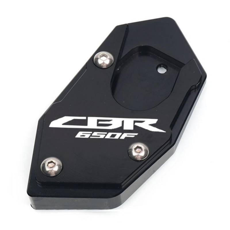 YaSao Motorrad-Ständer-Pad Motorrad CNC Ständer Fuß Seite Stehen Verlängerung Pad Unterstützung Platte Vergrößern Für CB650F CBR650F CB CBR 650F 2014-2018(CBR650F-7) von YaSao