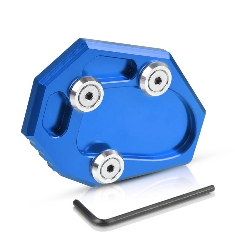 YaSao Motorrad-Ständer-Pad Motorrad Kickstand Seite Stehen Erweiterung Enlarger Platte Pad Für MT-07 MT07 Tracer 700 MT 07 Moto Käfig XSR 700 2022 2023(3) von YaSao