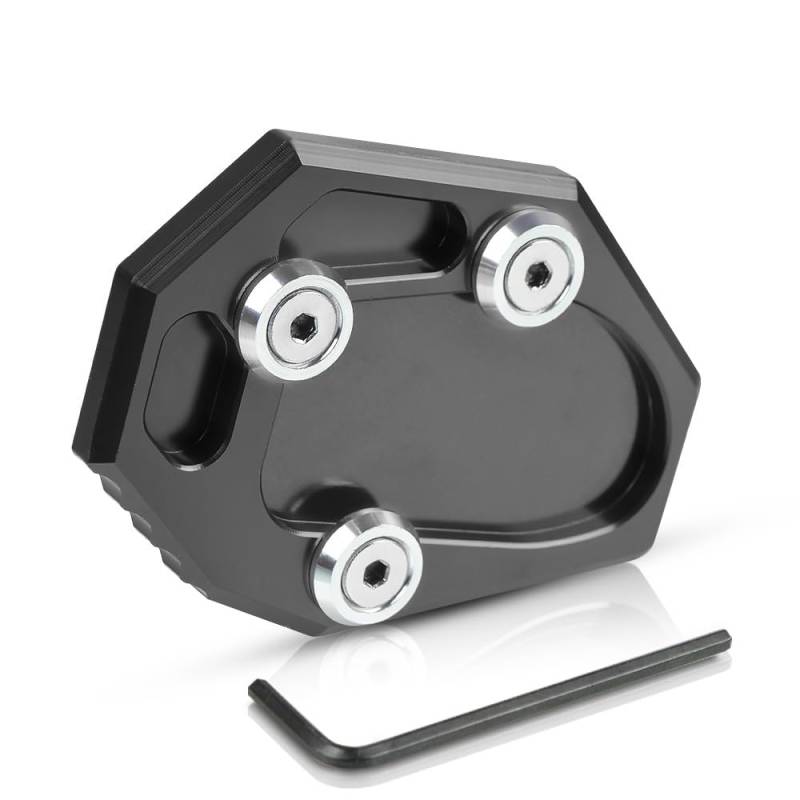 YaSao Motorrad-Ständer-Pad Motorrad Kickstand Seite Stehen Erweiterung Enlarger Platte Pad Für MT-07 MT07 Tracer 700 MT 07 Moto Käfig XSR 700 2022 2023(7) von YaSao