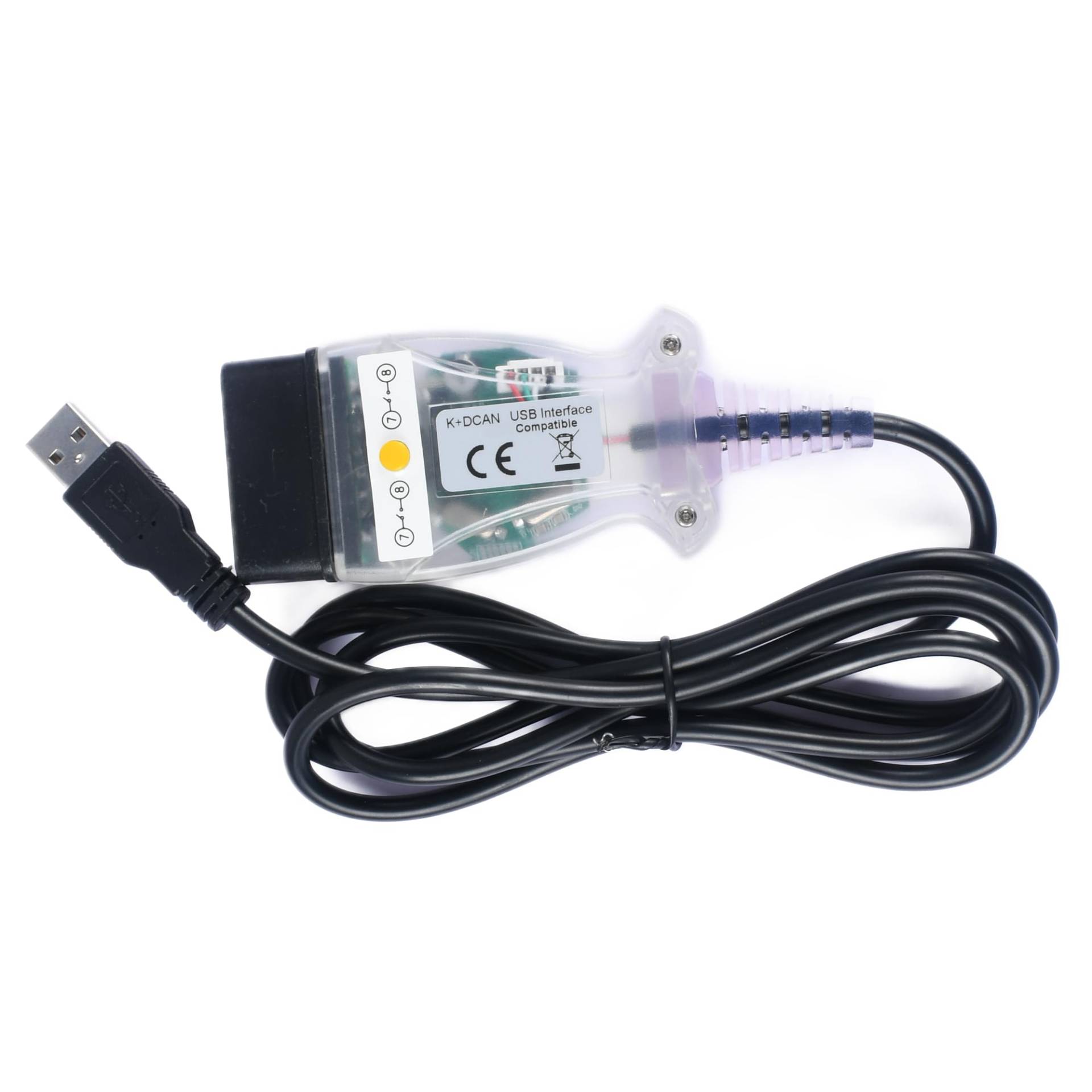 Yalgdlen Ediabas Kcan Dcan Kabel K+DCAN Kabel k-dcan OBD obd2 Adapter Kompatibel mit BMW von Yalgdlen