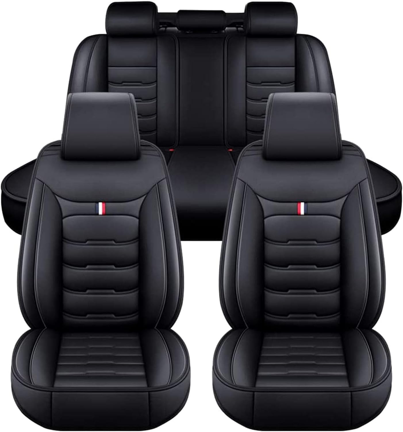 YanZB Auto Sitzbezüge für CR-V (2018-2021), Leder Bequem Schonbezüge Atmungsaktiv rutschfest Sitzschoner Innenraum Zubehör,All-Black von YanZB