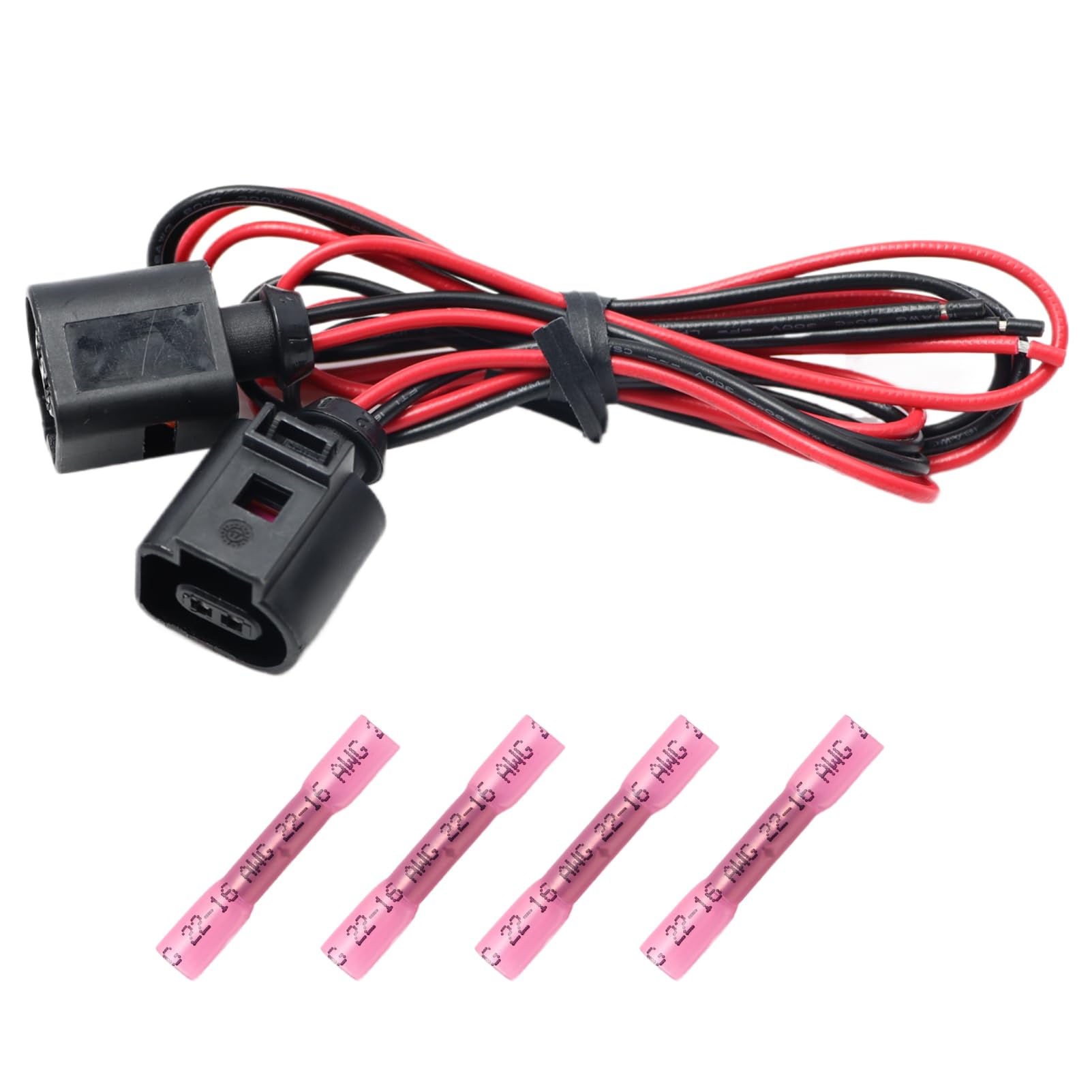 YananAC 2 Stück Kabelbaumstecker für 2 poligen Temperatursensor 1J0973702 Kompatibel mit Audi A4 A6 A8 Q5 Q7 Je-ta Kabelbaum-Anschluss YananAC 2 Stück Kabelbaumstecker für 2 poligen Temperatursensor 1J0973702 Kompatibel mit Audi A4 A6 A8 Q5 Q7 Je-ta Kabelbaum-Anschluss von YananAC
