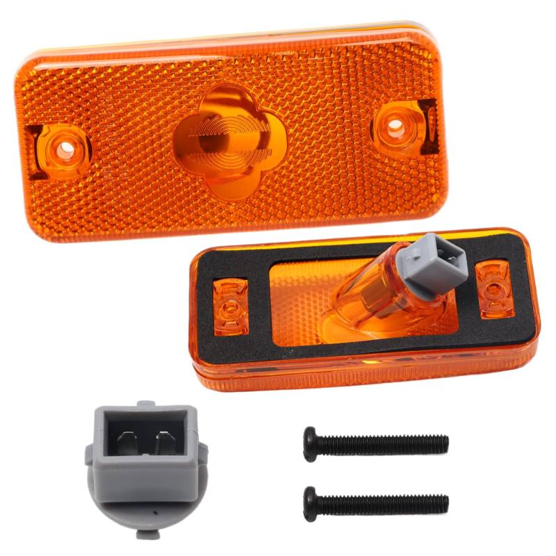 YananAC Seitenmarkierungsleuchten Positionleuchten Orange Galben Reflektor Links Rechts Reflektor 71749250 für Ivec0 Daily Citroen Relais Fiat Ducato Peugeot Boxer 2006 41200664 von YananAC