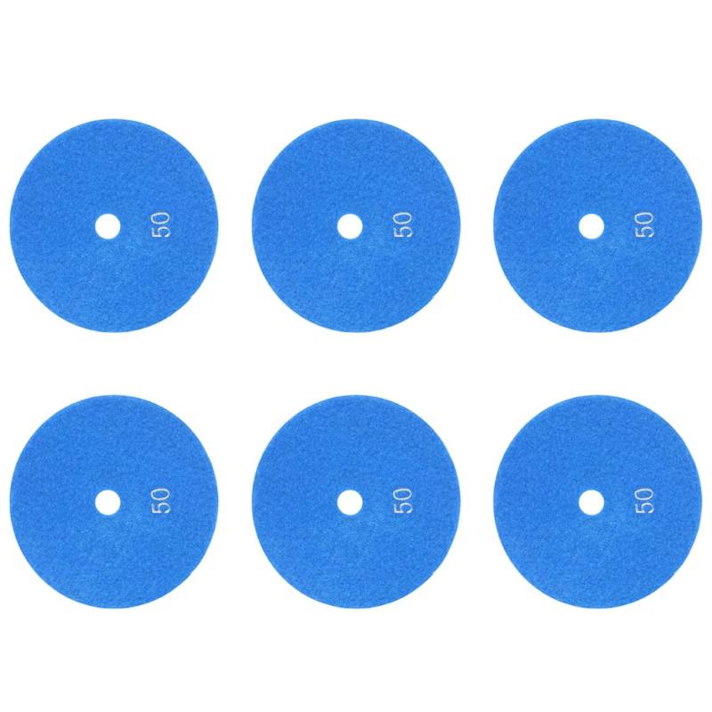 Yangyou 6 Stücke 5 125mm Wet Diamond Polishing Pads Marmor Körnungen 50 von Yangyou