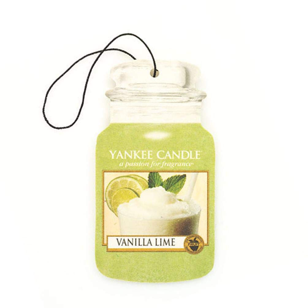 Yankee Candle 1172085E Auto und Haus Lufterfrischer Duftbaum Vanilla Lime, 8.0 x 19.7 x 0.7 cm von Yankee Candle
