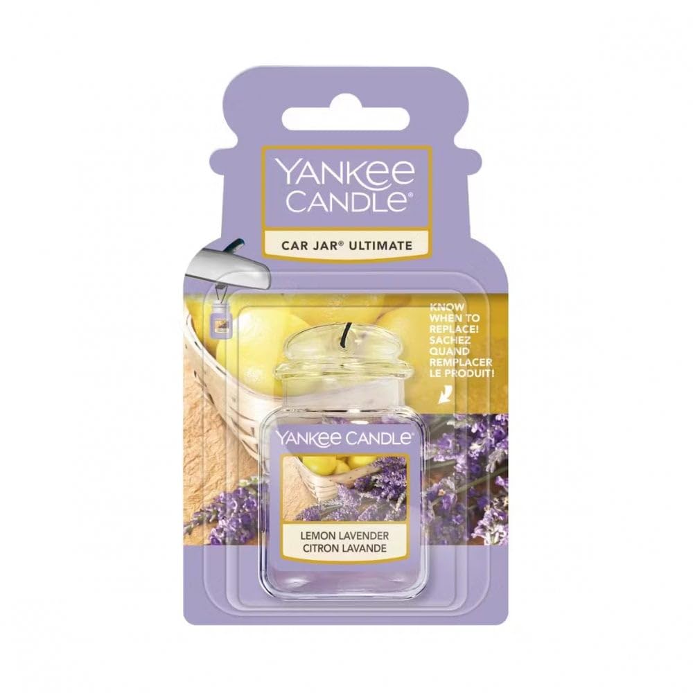 Yankee Candle Autoduft Car Jar Ultimate, bis zu 4 Wochen Duft, Lemon Lavender von Yankee Candle