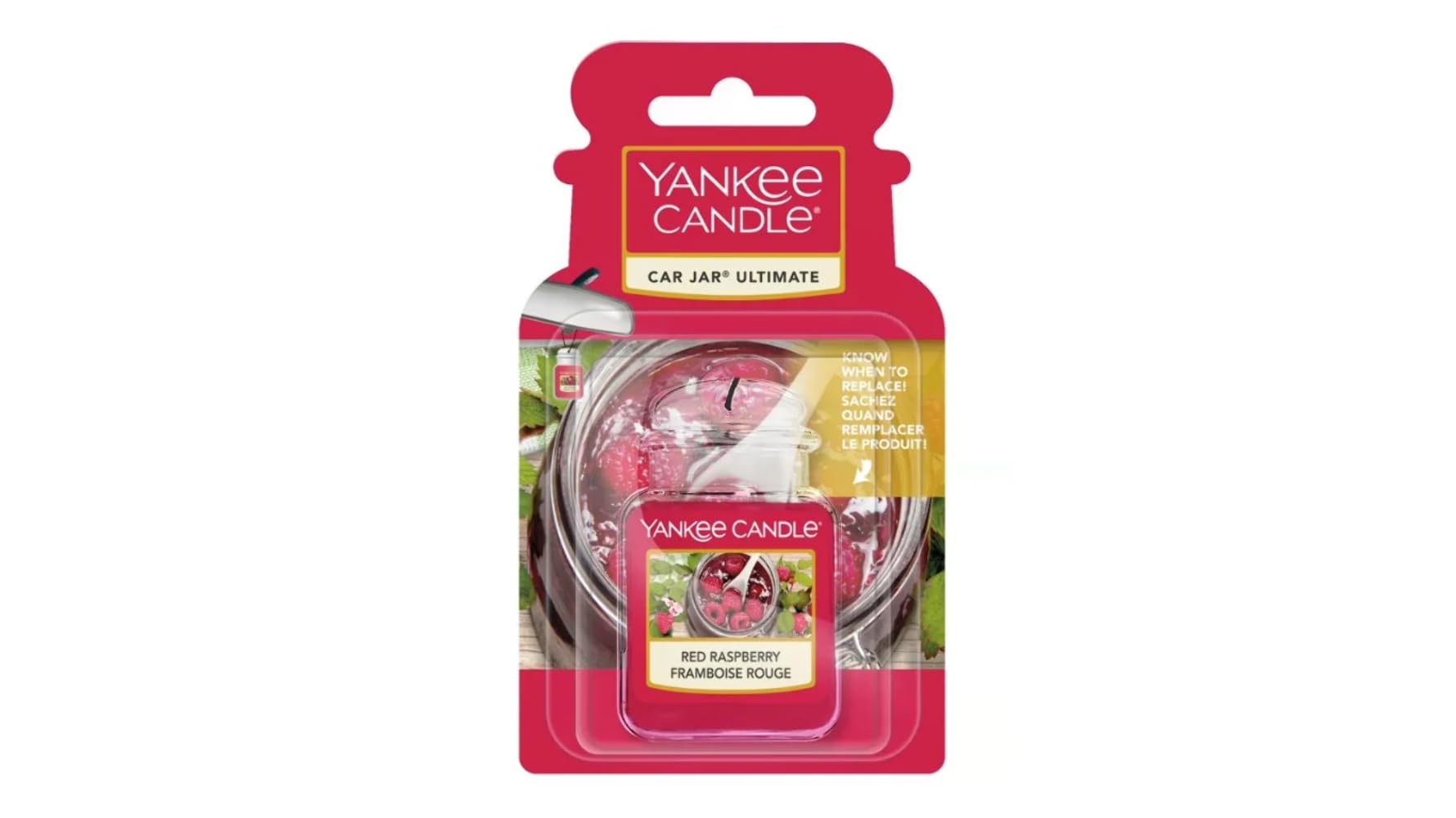 Yankee Candle 1521592E Auto-Lufterfrischer, Auto Jar Ultimate, Red Raspberry Yankee Candle 1521592E Auto-Lufterfrischer, Auto Jar Ultimate, Red Raspberry von Yankee Candle