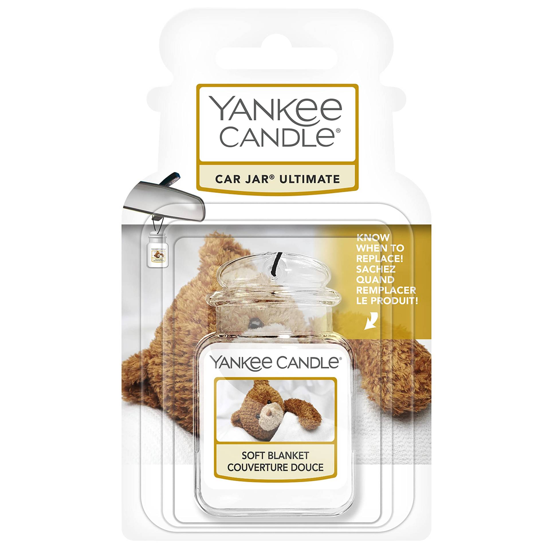 Yankee Candle Autoduft Car Jar Ultimate, bis zu 4 Wochen Duft, Soft Blanket, Klein von Yankee Candle