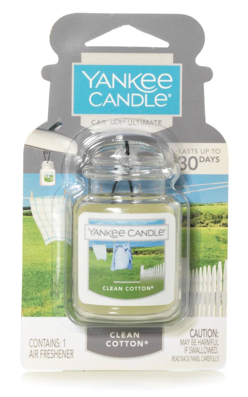 Yankee Candle Autoduft Car Jar Ultimate, bis zu 4 Wochen Duft, Clean Cotton von Yankee Candle