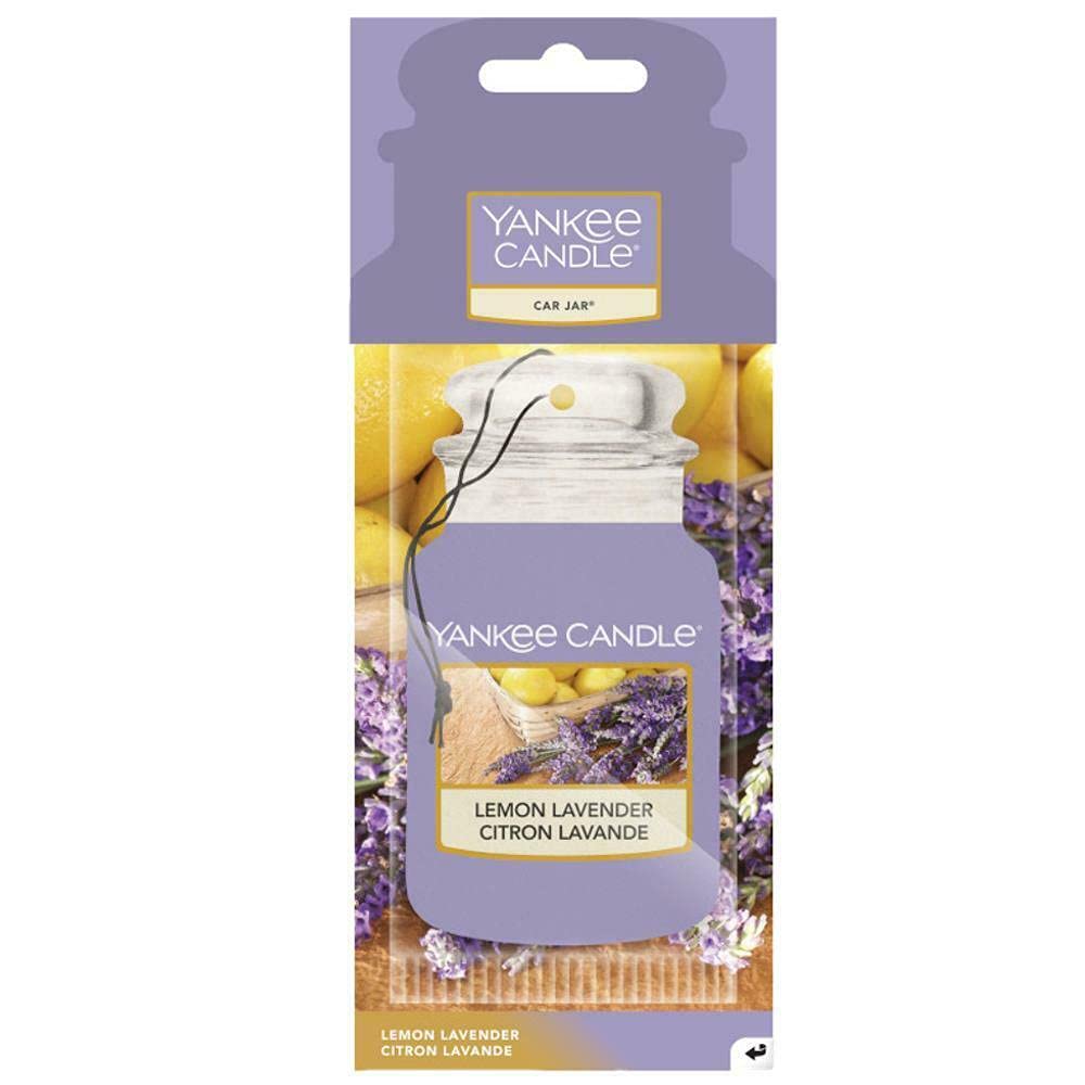 Yankee candle 1172084E Autoduft Car Jar Single Lemon Lavender, Pappe, violett, 7,6 x 19,7 x 0,7 cm von Yankee Candle