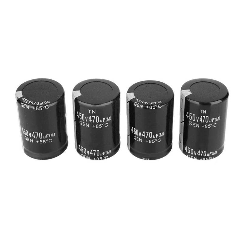 Elektrolytkondensator 470μF 450V, Wechselrichterschweißmaschine Aluminium Elektrolytkondensator 35x50mm 4 Stck von Yanmis