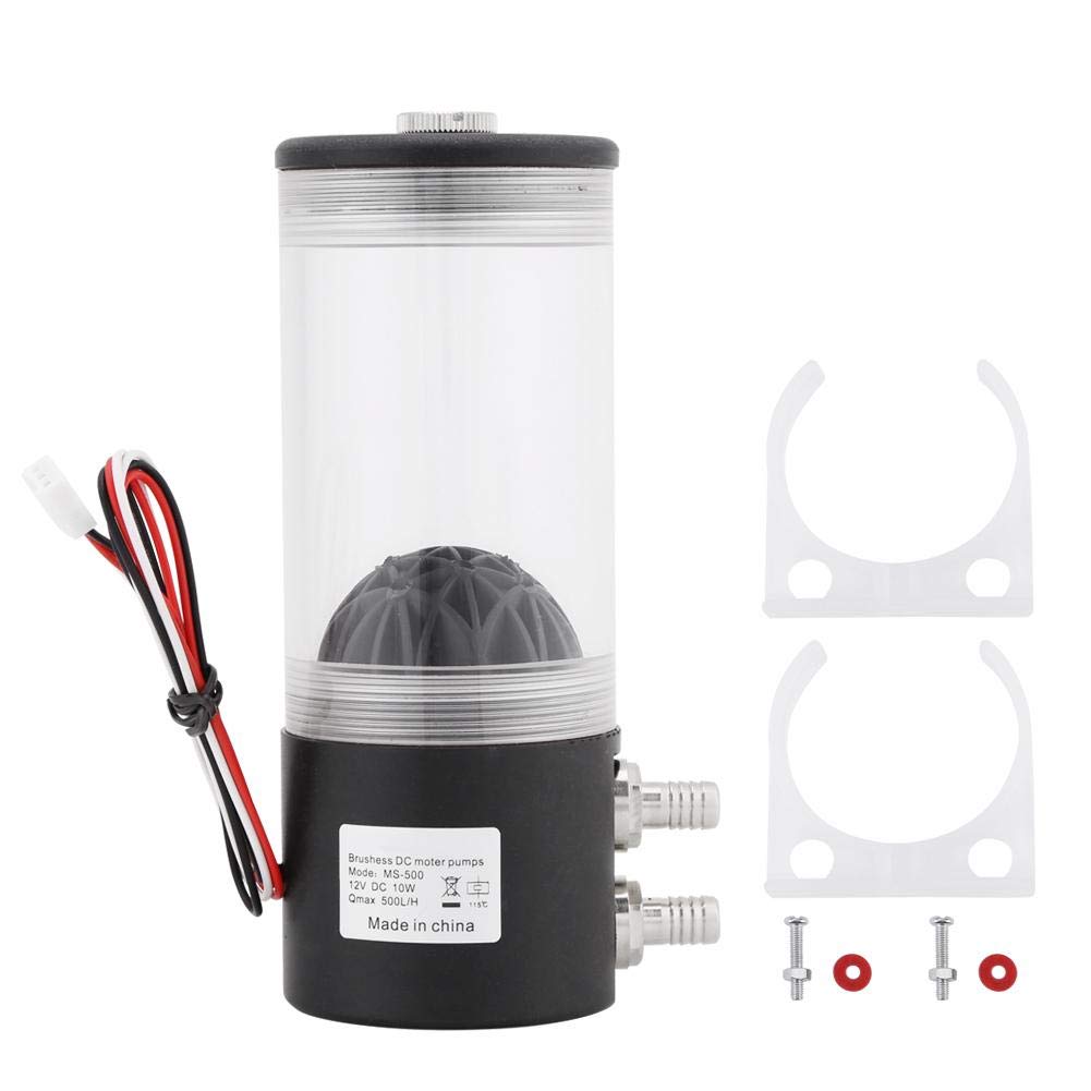 Wasserkühler Kühler, 500L/H 10W DC 12V CPU Wasserkühlpumpe CO2 Wasserkühler Pumpentank für PC Kühlkörper Wasserkühler Kühler, 500L/H 10W DC 12V CPU Wasserkühlpumpe CO2 Wasserkühler Pumpentank für PC Kühlkörper von Yanmis