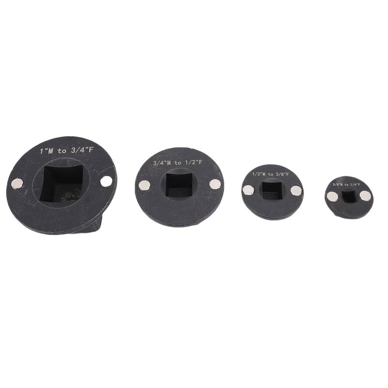 Yanmis Lowprofile Impact Socket Adapter, Antriebsreduzierung 1 Zoll M 3/4 in F 3/4 in M ​​1/2 in F 1/2 in M ​​3/8 in F 3/8 in M ​​1/4 in F, 4 PCs Set -Tools Einfügen Lowprofile Impact von Yanmis