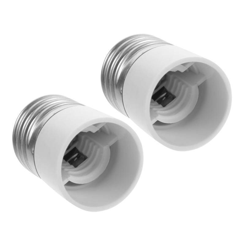 Yardenfun 2er Set Lampenfassung Adapter E27 Zu E14 Hochwertige Lampensockel Konverter Für Glühlampen Und LED Leuchtmittel Lampenzubehör Für Einfache Anwendung von Yardenfun
