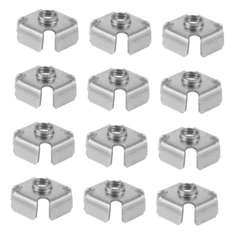 Yardenfun 50 Stück Einbaumutter Für Vierkantrohr Ersatzeinsätze Vierkantrohrmuttern Vierkantrohreinsätze Gewindeeinsätze, Muttern Metall von Yardenfun
