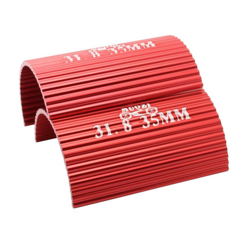 Yardwe 31 8 Mm Auf 35 Mm Lenkeradapter Aus Aluminiumlegierung Umrüstblech Glatte Kanten Rot Ihr Fahrradstil von Yardwe