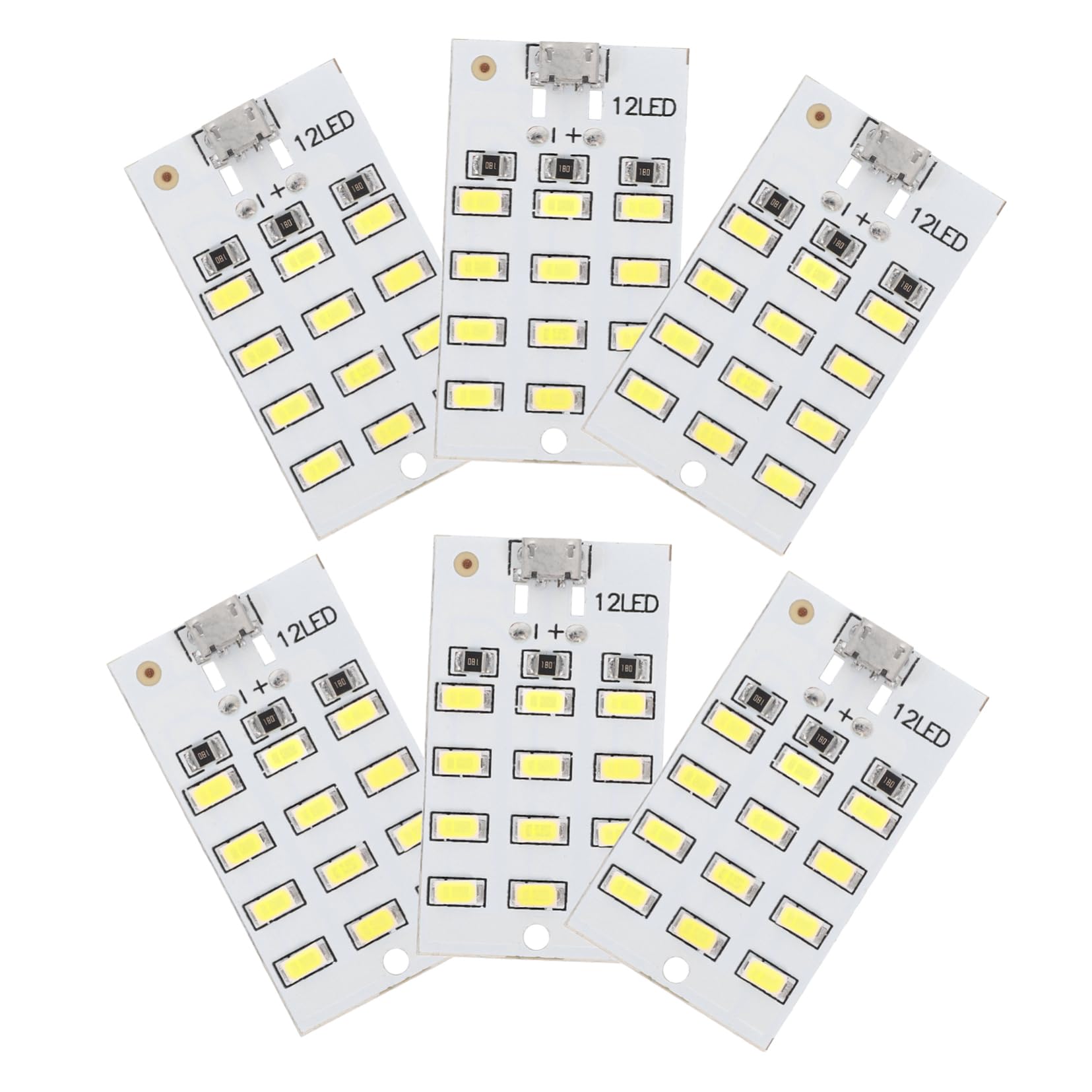 Yardwe 6Stücke LED Innenbeleuchtung für Autos Teiliges USB Betrieben Einstellbare Helligkeit für Camping und Haushalt Langlebige für Vielseitige Anwendung von Yardwe