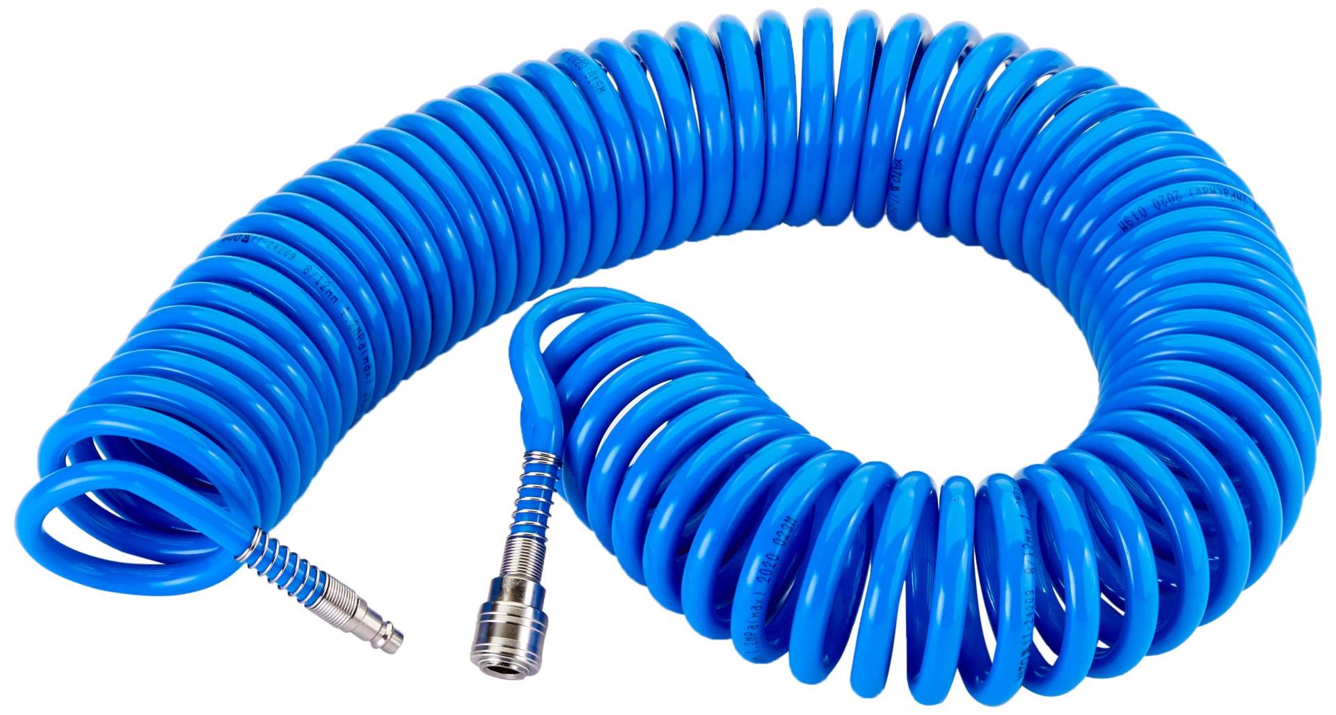 YATO Druckluftspiralschlauch Druckluftschlauch Spiralschlauch 15 m PU YT-24209, Blau YATO Druckluftspiralschlauch Druckluftschlauch Spiralschlauch 15 m PU YT-24209, Blau von YATO