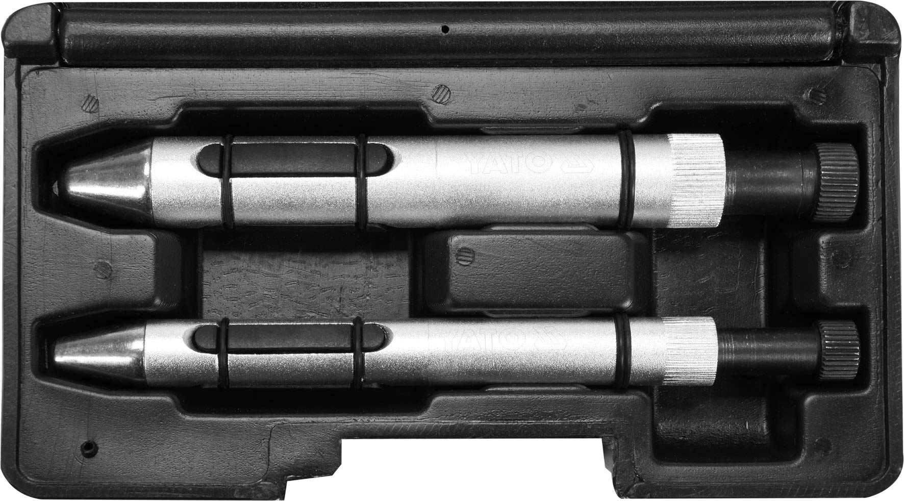 Yato Profi Kupplungszentrierwerkzeug-Satz 2 teilig, Ø 15-27 mm, stabile Ausführung, Zentrierdorn Kupplung Werkzeug von YATO