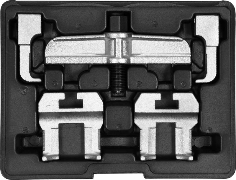 Yato Profi Nockenwellenrad Abzieher Satz 5 TLG. für VAG, Audi, Skoda Benzin & Diesel, TDI, 4-6-8 Zylinder Nockenwellen Rad Abzieher Zahnriemen Wechsel von YATO