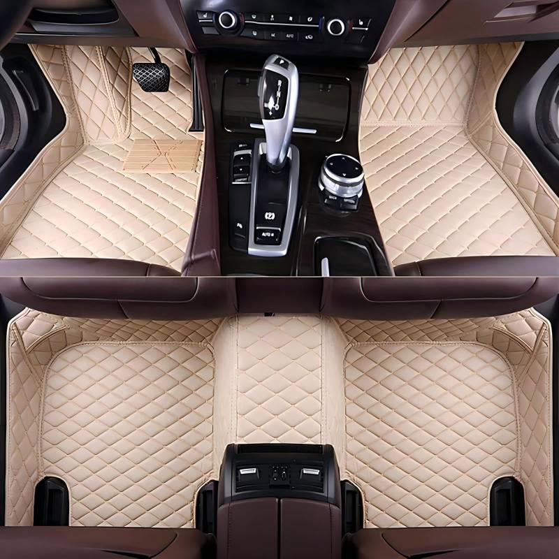 Fussmatten Auto für Audi A5COUPE(2door)(B8 B9) 2017-2024, Wasserdicht rutschfeste, Tragen Allwetter Vorn und Hinten Auto Fußmatten, Innenraumschutz, Auto Zubehör,C von Ybbpazd