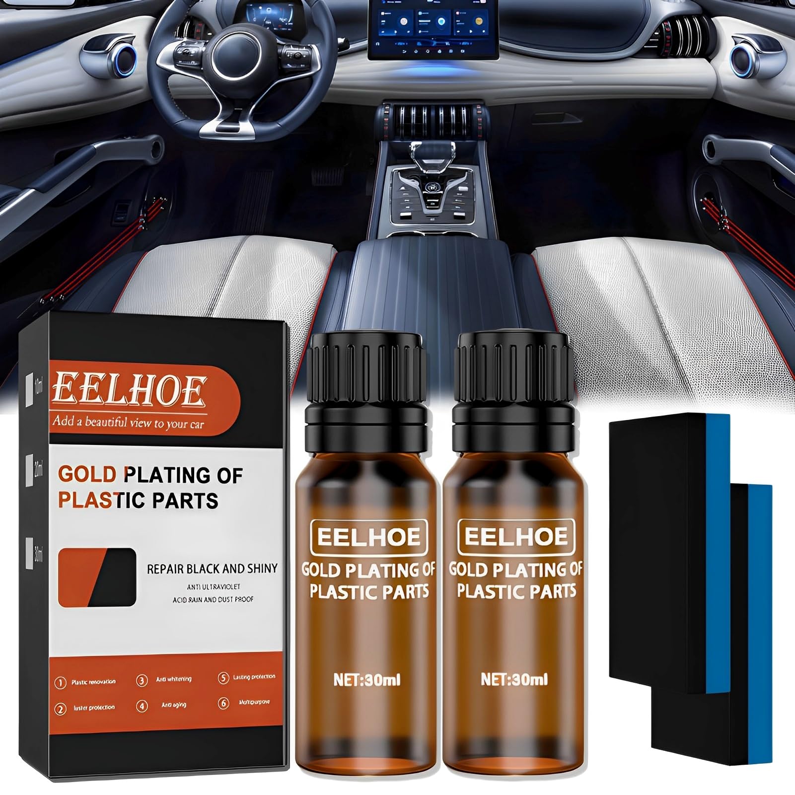 Ycaaeo 2 Stück 30ml Auto Kunststoffteile Refurbish Agent Kunststoffpflege,Reparaturmittel für Auto Kunststoff,Plastic Refreshing Auto Plastik,Kunststoffsanierung für Autos Kunststoffteile Ycaaeo 2 Stück 30ml Auto Kunststoffteile Refurbish Agent Kunststoffpflege,Reparaturmittel für Auto Kunststoff,Plastic Refreshing Auto Plastik,Kunststoffsanierung für Autos Kunststoffteile von Ycaaeo