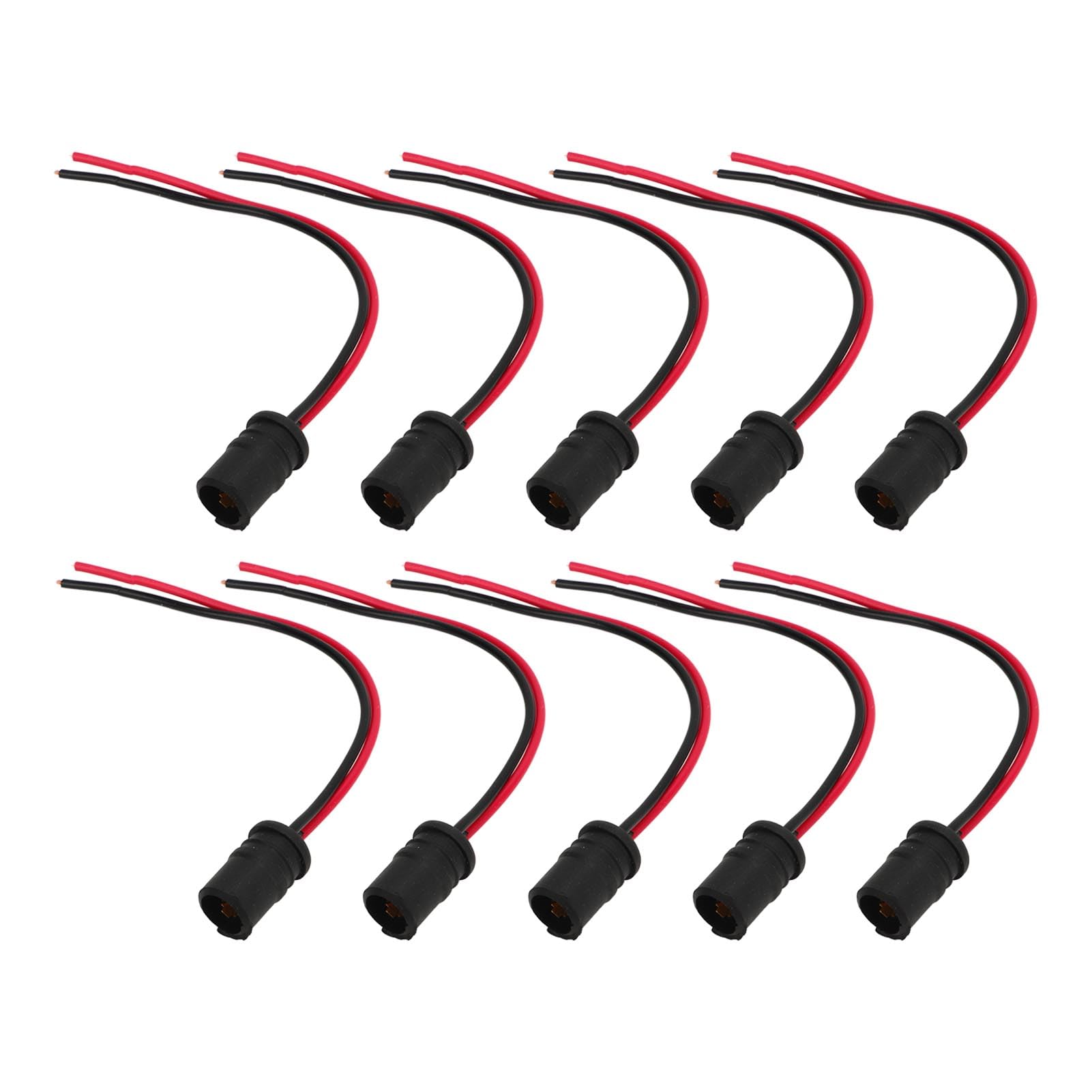 10 Stück T10 W5W LED-Sockelhalter, Glühbirnen-Verlängerungssockel, Lampenfassung für Auto und Motorrad 10 Stück T10 W5W LED-Sockelhalter, Glühbirnen-Verlängerungssockel, Lampenfassung für Auto und Motorrad von Yctze