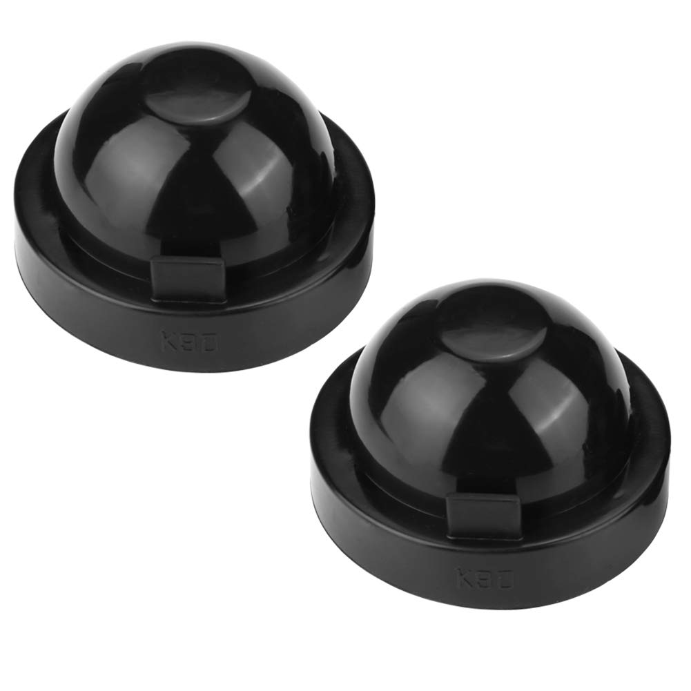 2 Stück 90 mm schwarzer Gummi-Auto-LED-Scheinwerfer-Staubschutzgehäuse-Dichtungskappe wasserdicht von Yctze