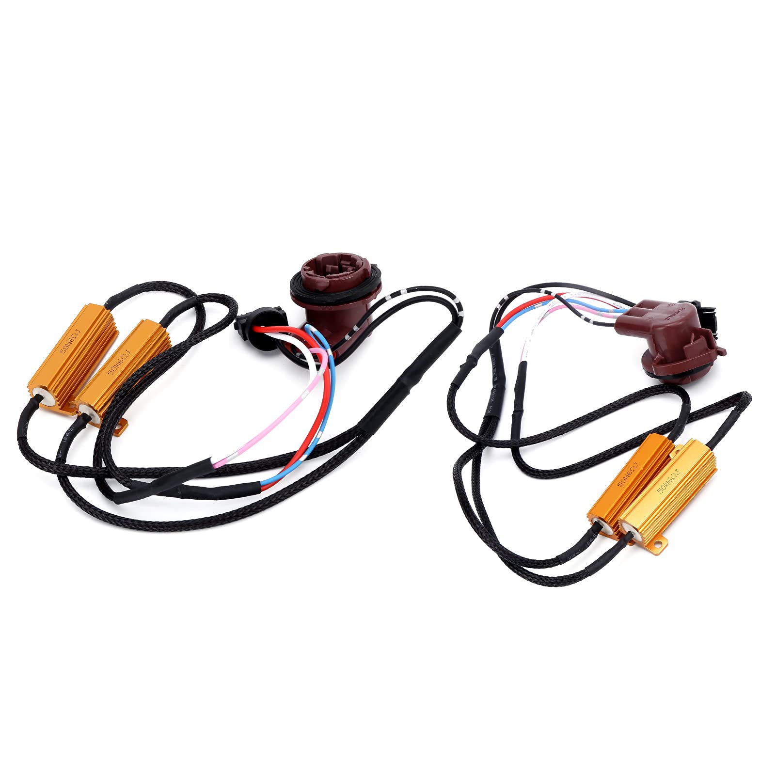 2 Stücke 3157A Led-Decoder 50 Watt Lastwiderstand Blitzfehlerunterdrückung Lastwiderstand Blinker Led-Widerstand Kit für Autoscheinwerfer Nebelscheinwerfer 2 Stücke 3157A Led-Decoder 50 Watt Lastwiderstand Blitzfehlerunterdrückung Lastwiderstand Blinker Led-Widerstand Kit für Autoscheinwerfer Nebelscheinwerfer von Yctze