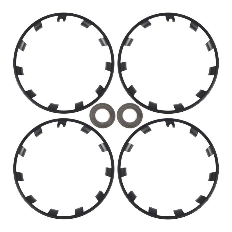 21in Überturbine Rim Rim Protector, Ersatz -Randschutzwächter für Überturbine, Felgenabdeckungen mit Installationsclips, Schalldichtem Schaum für Überturbine 21in Rad (Matt-schwarz) von Yctze