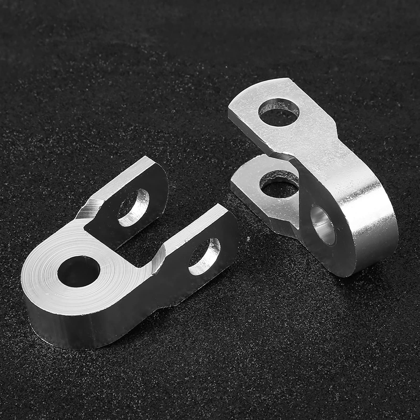 2pcs Motorradhöhe Verlängerung Stoßdämpfer Riser - Silber mit Optionalen Schrauben (Keine Schrauben) von Yctze