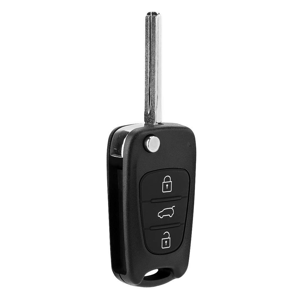 3-Tasten-Auto-Fernbedienung Flip Key Fob Case Schutzhülle Shell Fit für Hyundai i20 i30 für Key Remote 3-Tasten-Schlüsselhalter von Yctze