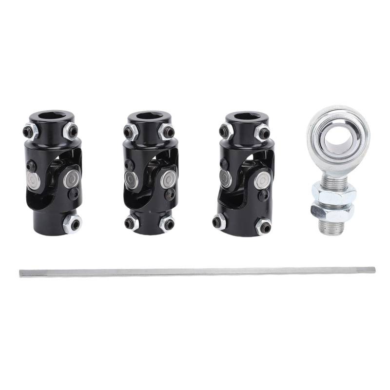 36-Zoll-Lenkwellensatz aus Stahl, 3/4-Zoll-30-Keilwellen-U-Gelenkstützlager SJS08 für Auto-Lenkgetriebe, Lenkkomponentensatz mit Vibrationsdämpfung von Yctze