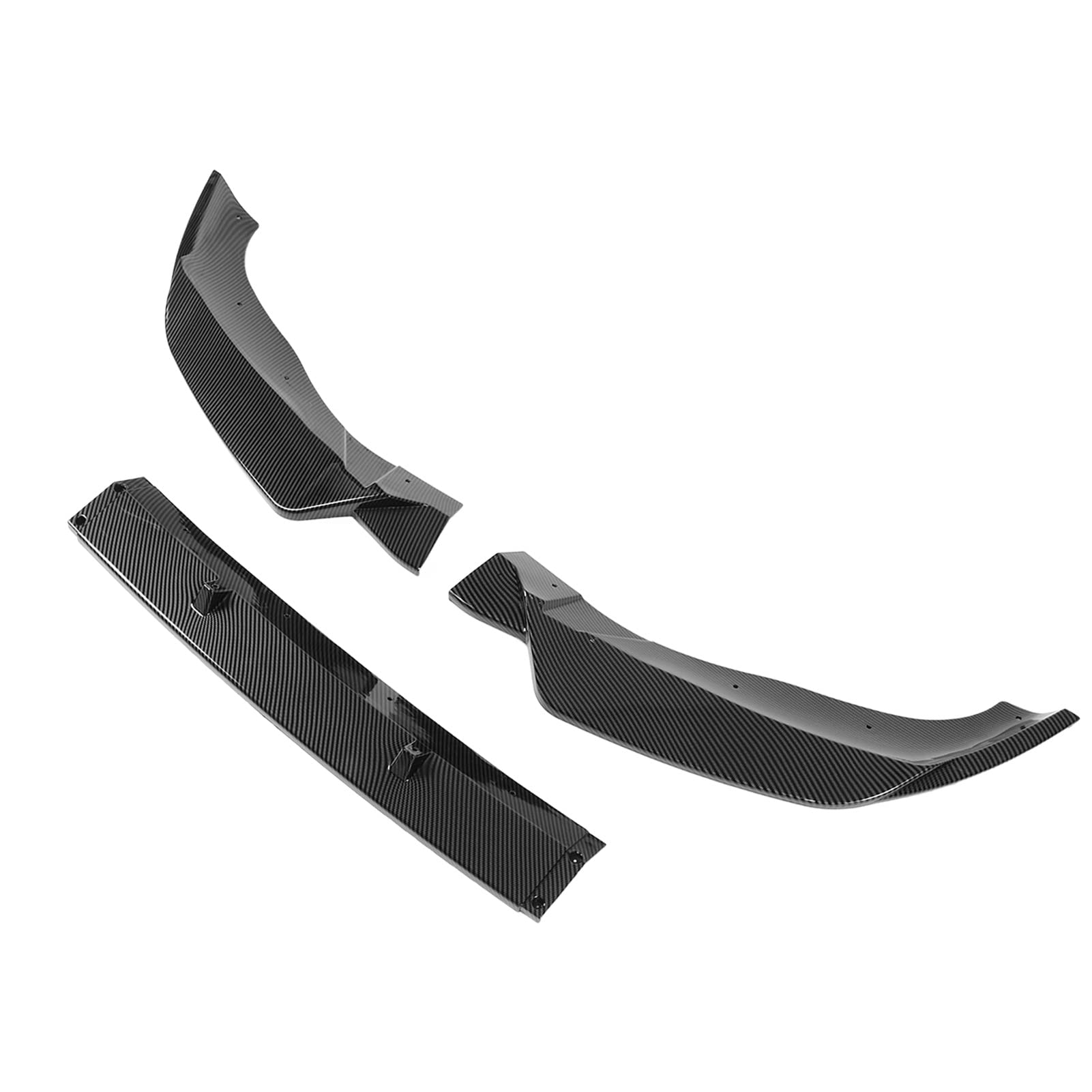 3pcs Vordere Stoßfänger -Splitter -Lip Kit für X3 X4 G01 G02 M Pack Glänzend, Einfach Installieren, Kratzer (Kohlefaser-Stil) von Yctze