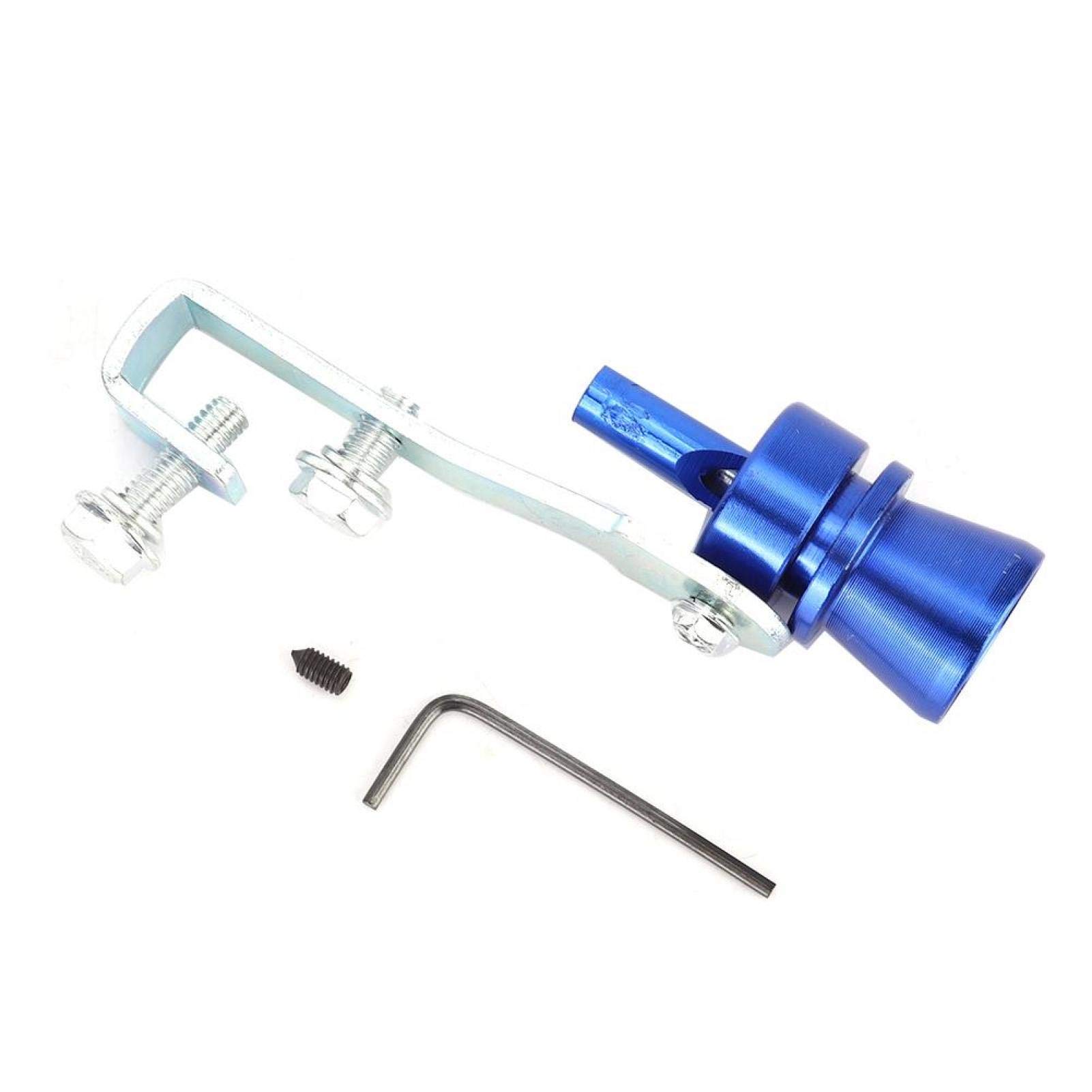 Auto Turbo Sound Whistle, Universal Aluminium Auto Turbo Sound Whistle Tail Throat Schalldämpfer Auspuffrohr Whistle Blau(（TC-M）) für Turbo Sound Pfeife Turbo Pfeife Auspuff Pfeife Schalldämpfer Pfeif von Yctze