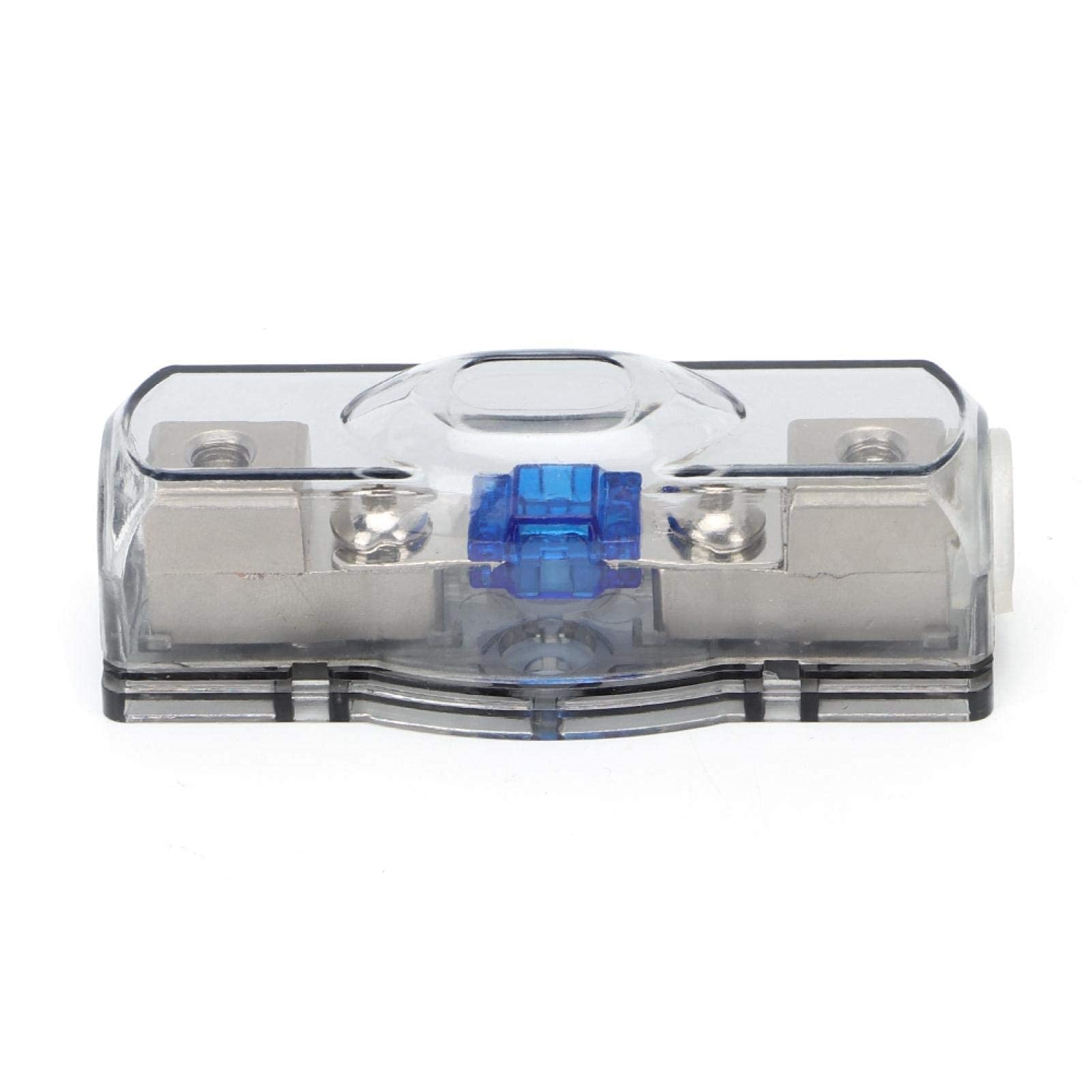Yctze Mini ANL Sicherungshalter, 40A, Kunststoff + Metall, Navy, Black, für Auto, Wohnmobil, Audiomodifikation, 4/8GA IN-48 GA OUT Yctze Mini ANL Sicherungshalter, 40A, Kunststoff + Metall, Navy, Black, für Auto, Wohnmobil, Audiomodifikation, 4/8GA IN-48 GA OUT von Yctze