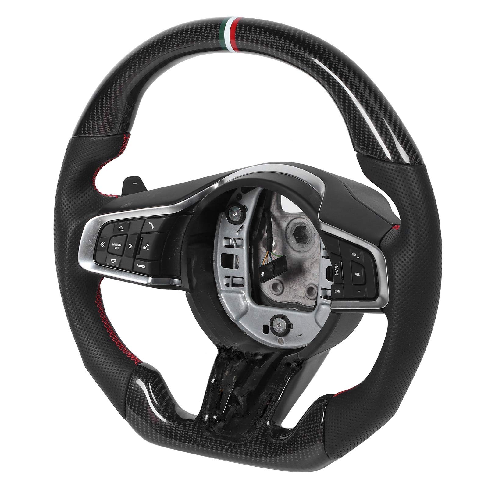 Carbon-Faser-Rennlenkrad mit Nappa-Leder-Rotgengen für XF 2014-2018, Ergonomisches Design mit Flachem Boden Carbon-Faser-Rennlenkrad mit Nappa-Leder-Rotgengen für XF 2014-2018, Ergonomisches Design mit Flachem Boden von Yctze