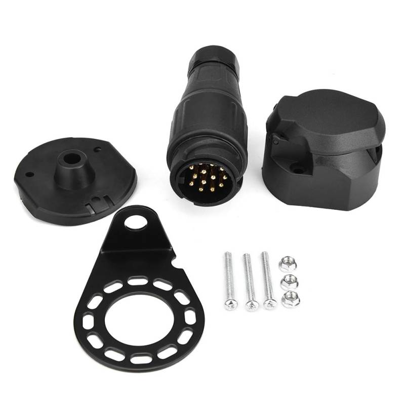 Conector de remolque de 13 pines y adaptador de enchufe de 13 pines para remolque de caravana (12 V) para remolque enchufe de remolque de 13 pines, adaptador de remolque, conector de remolque von Yctze