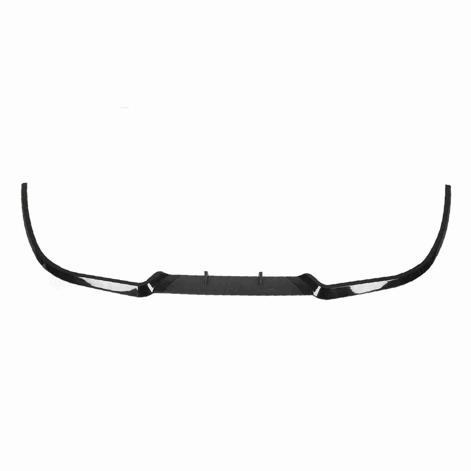 Frontstoßstange Kinn Frontspoiler Lippe Frontspoiler 114cm für Seat Leon Schwarz glänzend Frontstoßstange Kinn Frontspoiler Lippe Frontspoiler Stoßfängerlippe stoßfest (Glänzend schwarz) von Yctze