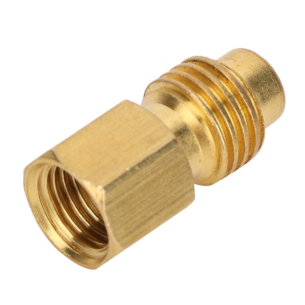 Für 1/4 sae 1/2 acme Yctze Klimaanlagenanschluss, 1 / 4SAE-Buchse auf 1 / 2ACME-Adapterstecker Ersatz für R134A-Autoklimaanlage Für 1/4 sae 1/2 acme Yctze Klimaanlagenanschluss, 1 / 4SAE-Buchse auf 1 / 2ACME-Adapterstecker Ersatz für R134A-Autoklimaanlage von Yctze