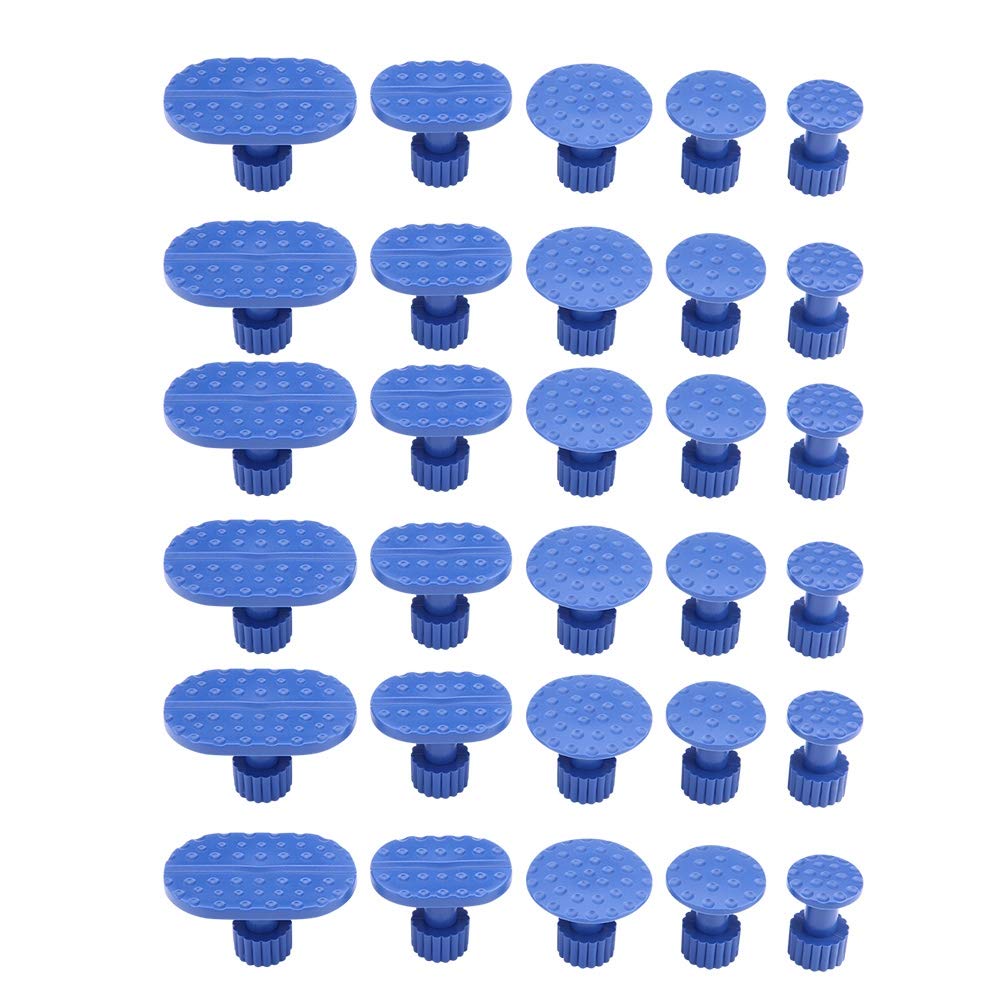 Heisskleber Ausbeulen - 30 Stücke Karosserie Dent Removal Ziehlaschen Paintless Repair Tools Kleber Puller Laschen (Blau) von Yctze