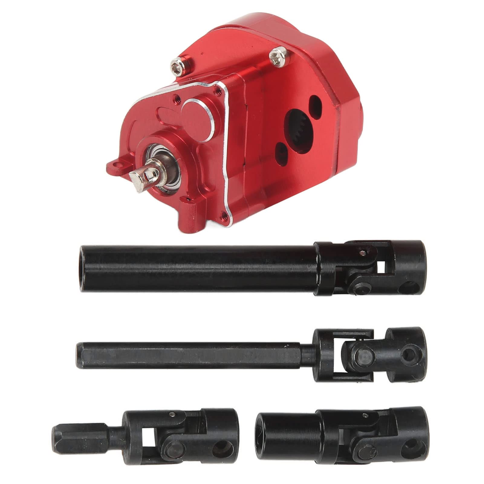 Hochleistungs-Aluminium-Legierung RC Carbox und Antriebswelle für Axiale SCX24 /24-Fahrzeuge (Rot) von Yctze