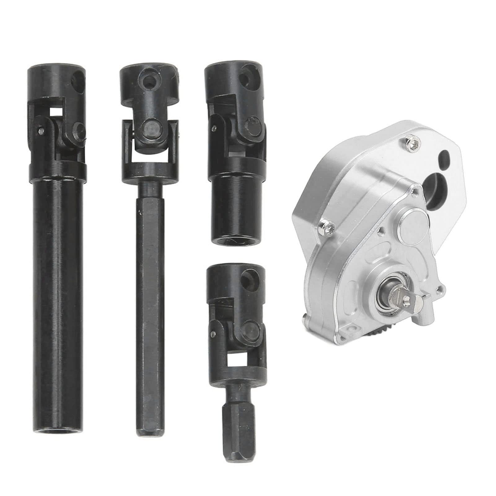 Hochleistungs-Aluminium-Legierung RC Carbox und Antriebswelle für Axiale SCX24 /24-Fahrzeuge (SILVER) von Yctze