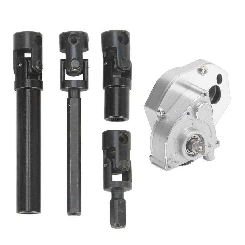 Hochleistungs-Aluminium-Legierung RC Carbox und Antriebswelle für Axiale SCX24 /24-Fahrzeuge (SILVER) von Yctze