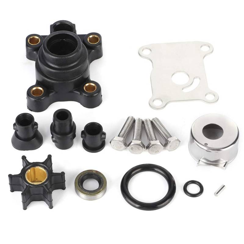 Impeller-Wasserpumpen-Reparatursatz Passend für Johnson Evinrude 9,9 PS 15 PS 394711 0394711 Wasserpumpenarmaturen für Kfz-Motoren Wasserreparatursatz Enthält Full Power von Yctze
