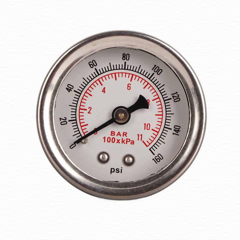 Kraftstoffdruckregler -Kit mit 100psi -Messgerät (Rot & Silber) (Vollschwarz) von Yctze