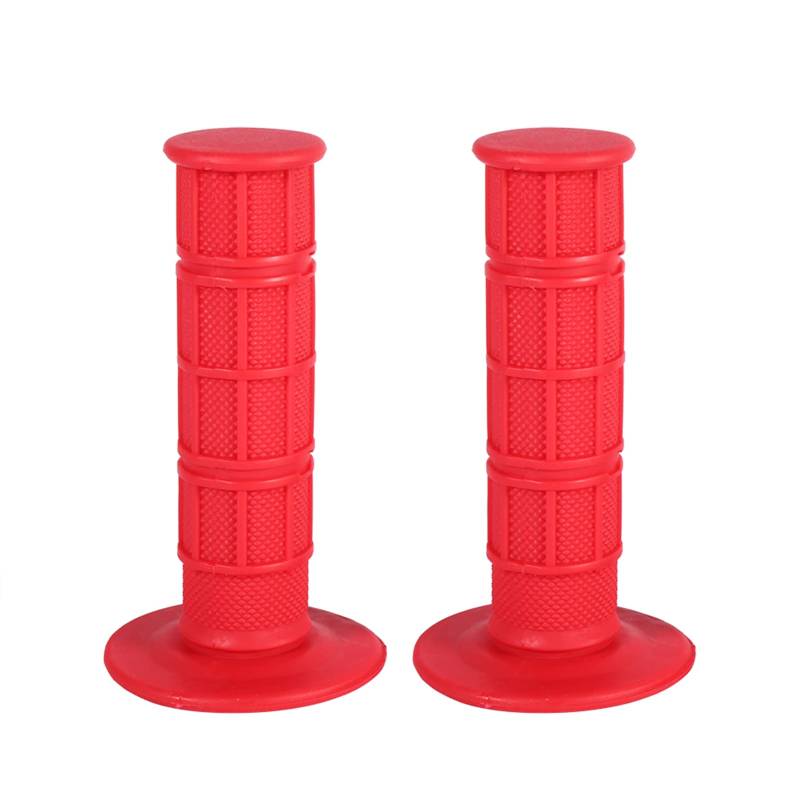 Lenkergriffe, Yctze 1 Paar Silikon Weiche Lenkergriffe Links Rechts 22mm 7/8"Grau Ersatz für Pit Dirt Bike Motorrad(red) für griffe motorrad rot neon Handgriffe von Yctze